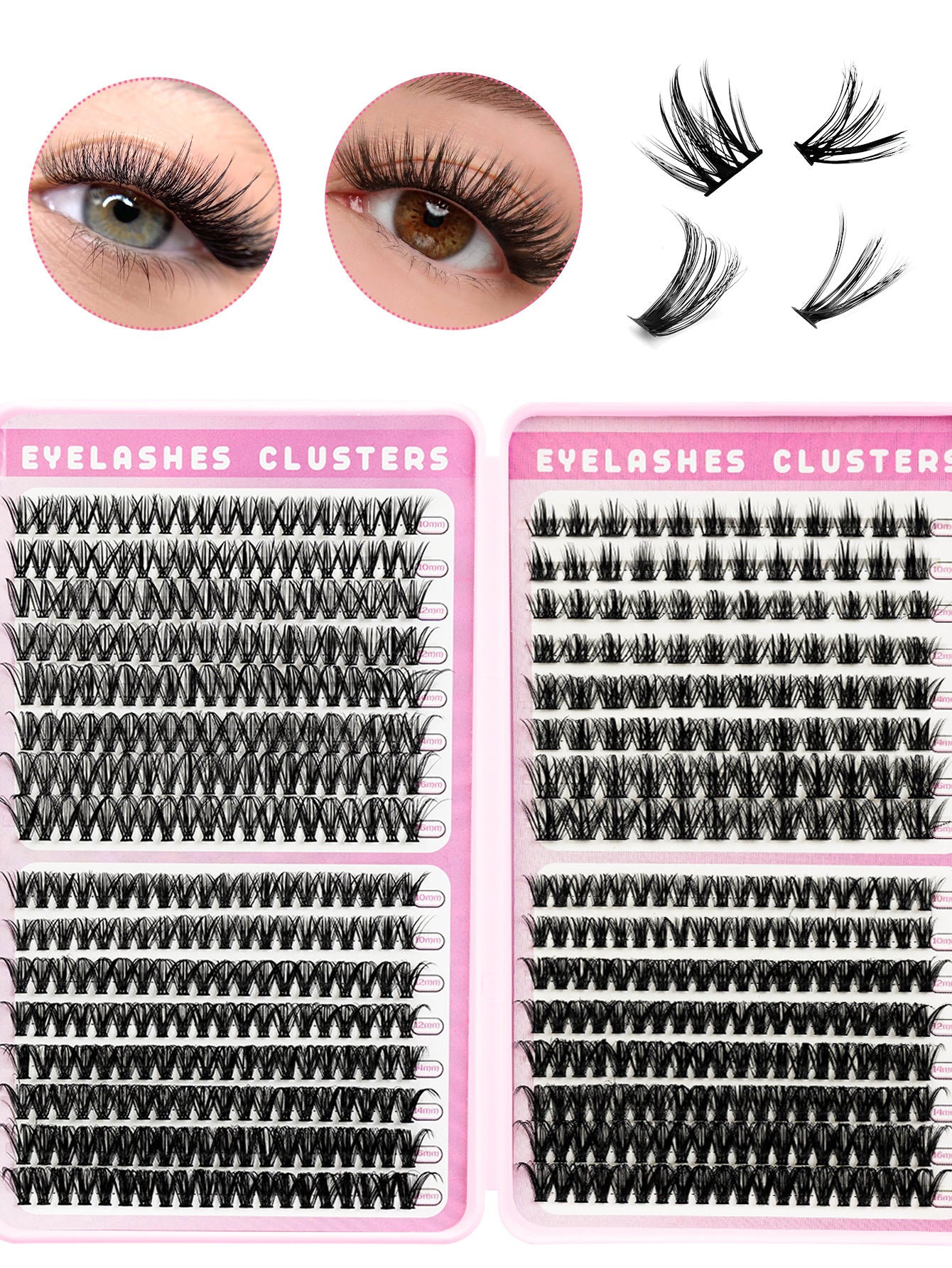 3D False Eyelashes, Multi-layered, Realistic, Soft And Comfortable, Natural Nude Makeup