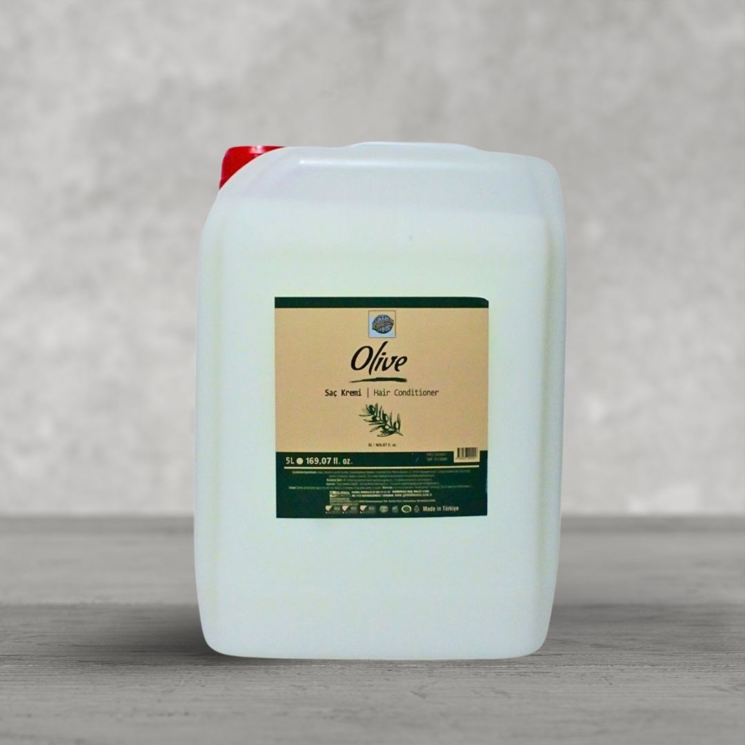 Roomsium Olive Hair Conditioner - 1.3 Gallon - Paraben Free - Gluten Free - Cruelty Free - Bulk Refill For Hotels Spas & Salons