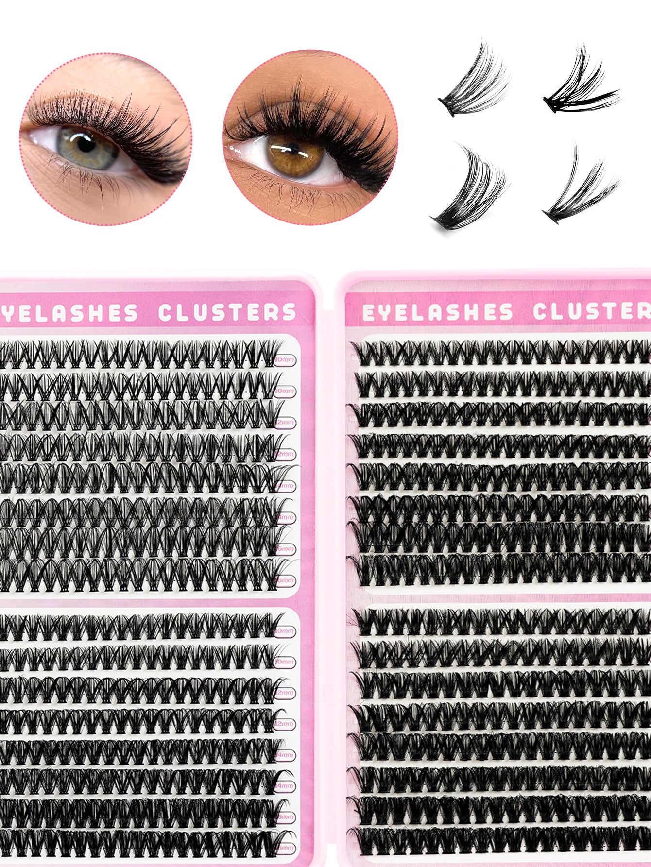 3D False Eyelashes, Multi-layered, Realistic, Soft And Comfortable, Natural Nude Makeup