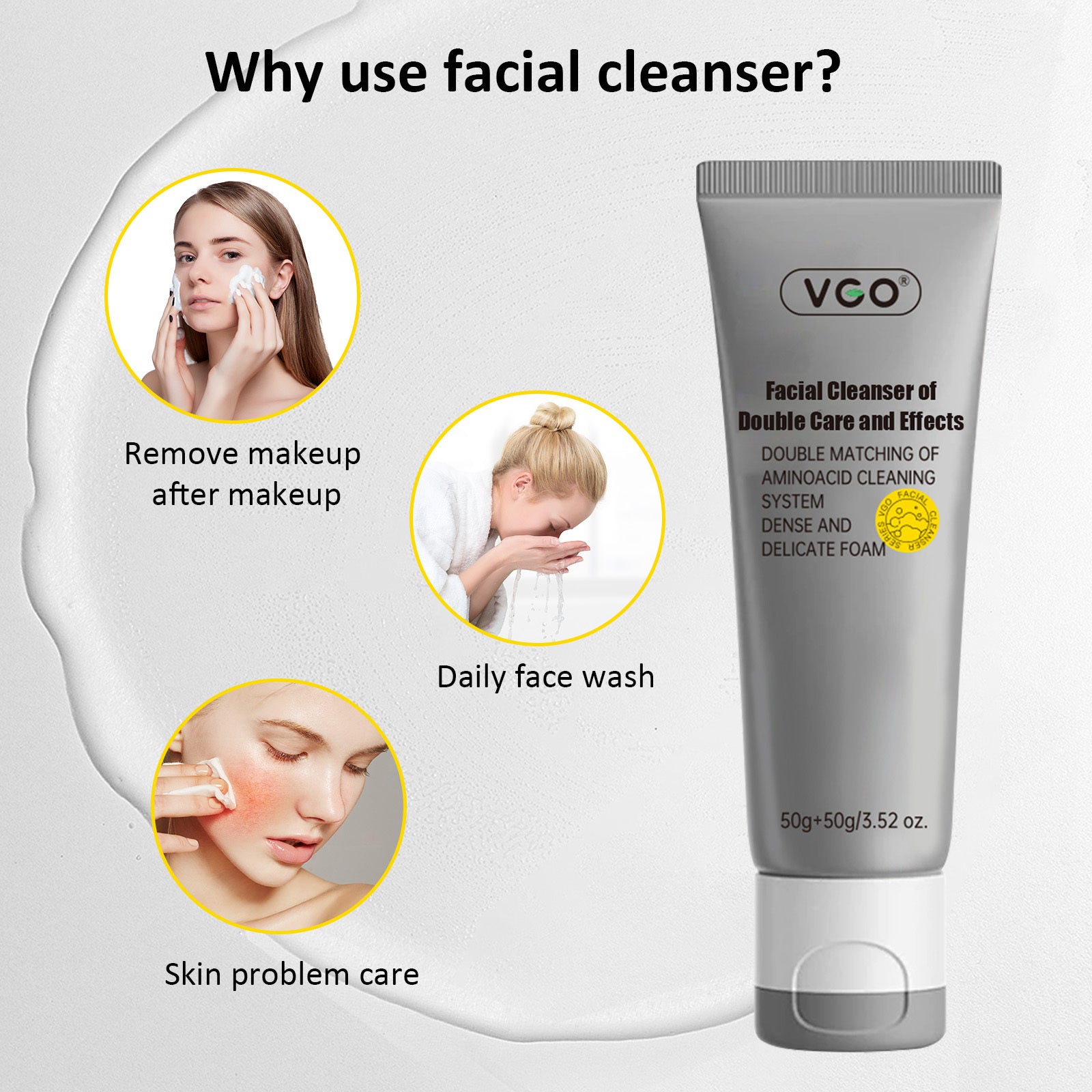 Facial Cleanser Of Double Care And Effets