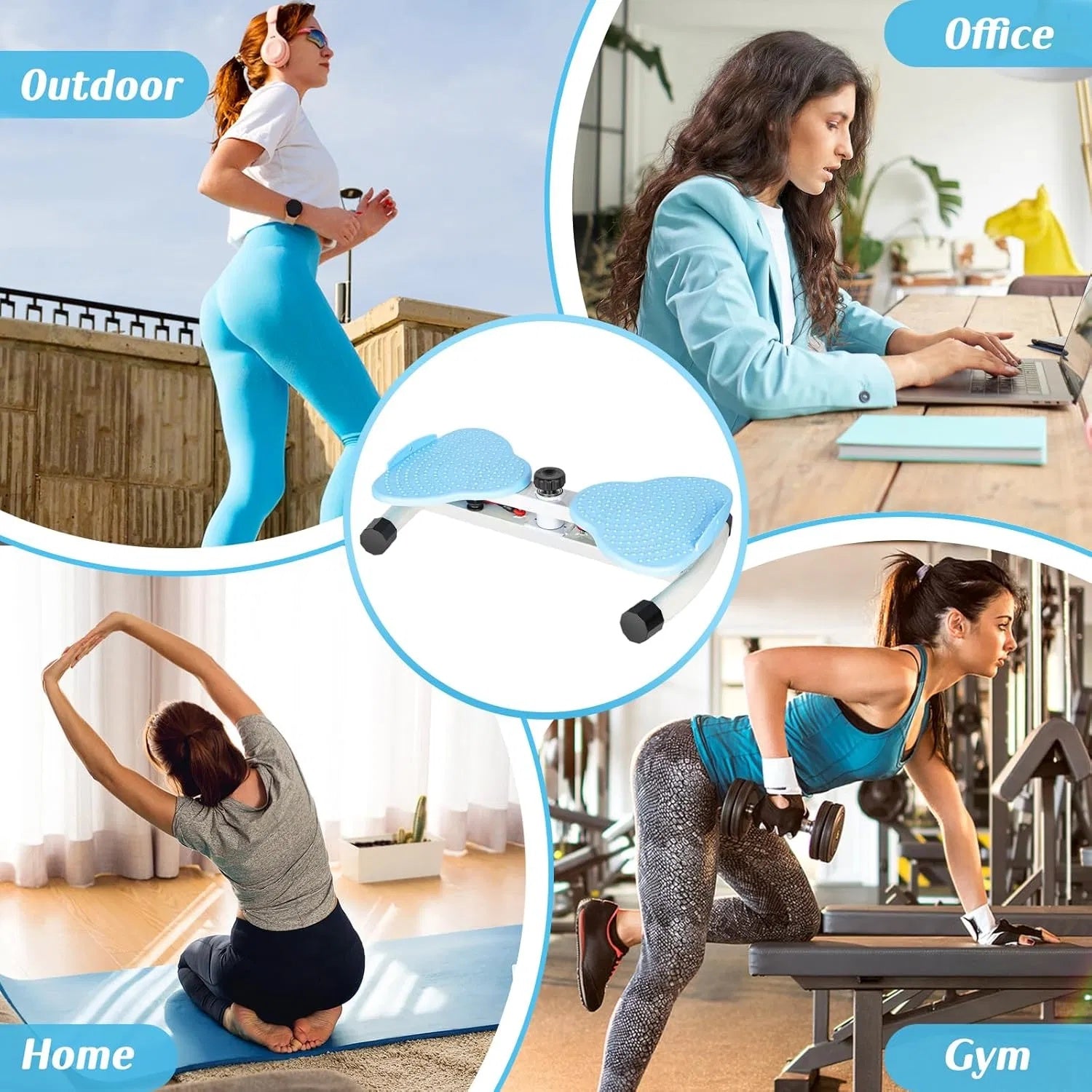 Waist Twister, Exercise Twist Boards Twisting Waist Machine For Women Belly Fat, Noiseless Ab Twister Machine With Resistance Bands, Waist Sculptor For Home Gym