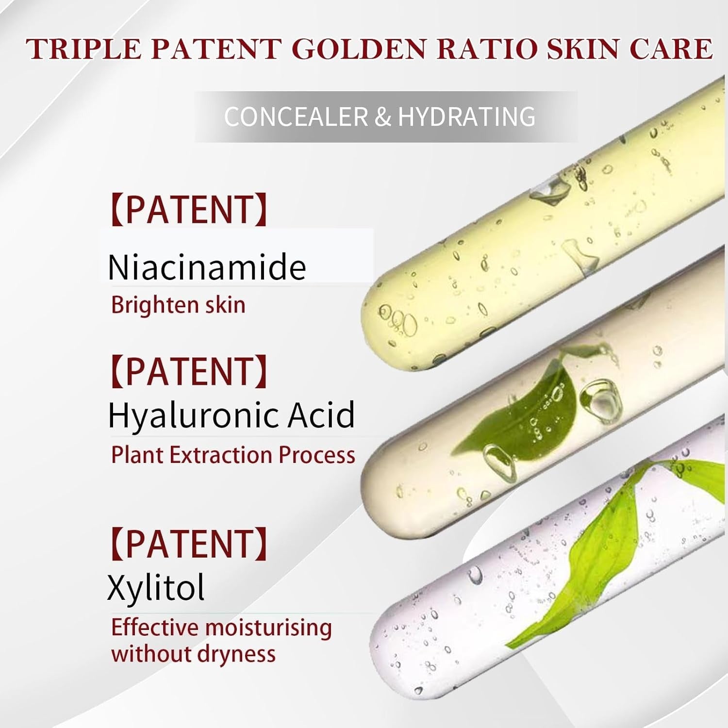 Moisturizing Primer Foundation With Hyaluronic Acid & Vitamin B5 For Sensitive Skin - Light Coverage Brightening Universal Shade